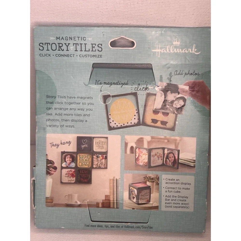 Hallmark Magnetic Story Tiles 4x4 Photo Display Click Connect